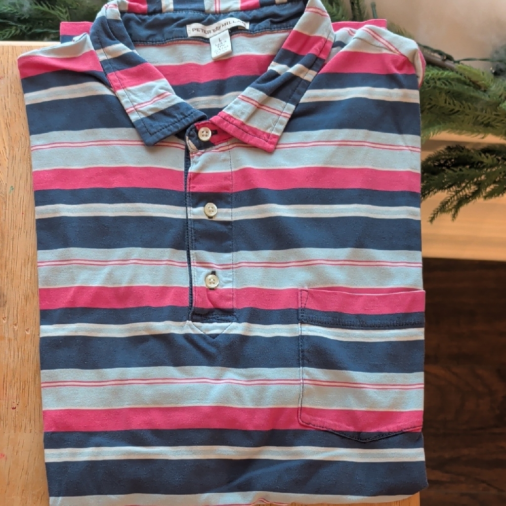 Peter Millar Multicolor Striped Polo